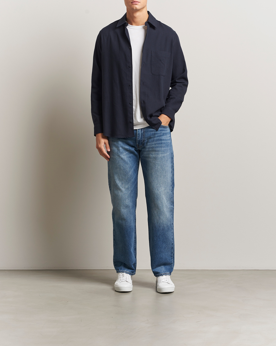 Men | Shirts | Samsøe Samsøe | Damon Overshirt Salute Navy