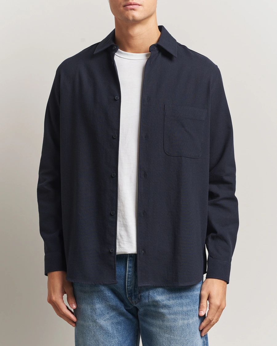 Men | Shirts | Samsøe Samsøe | Damon Overshirt Salute Navy