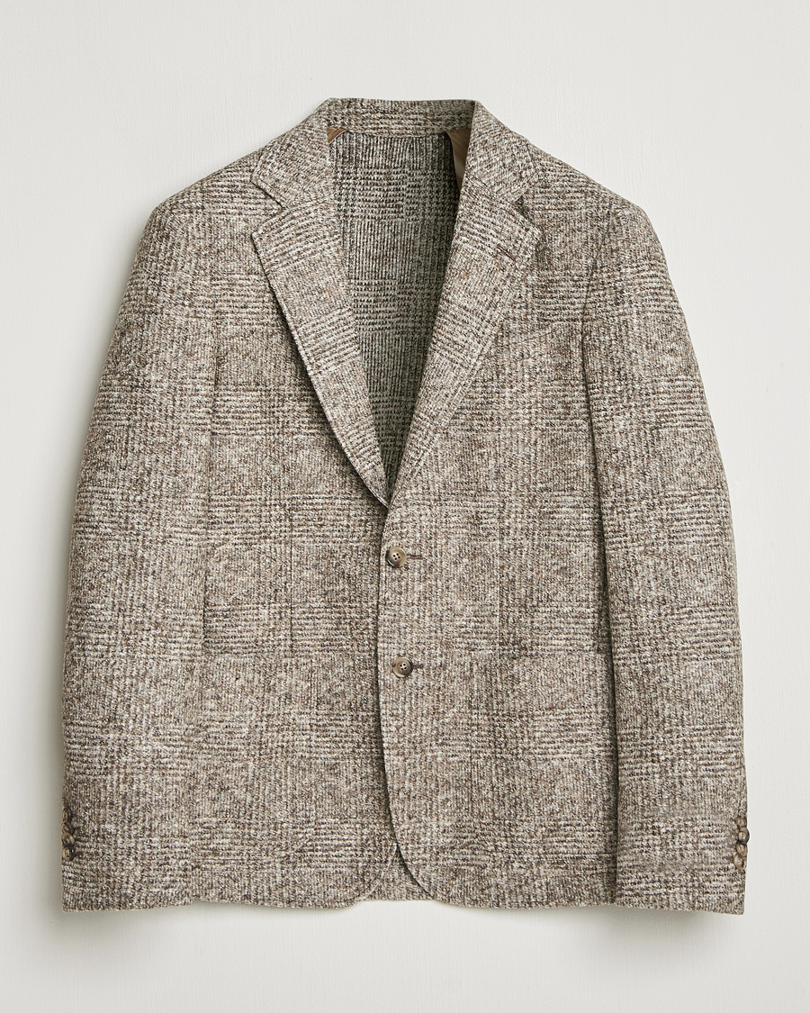 Men | Blazers | GANT | Wool Checked Blazer Seed Melange