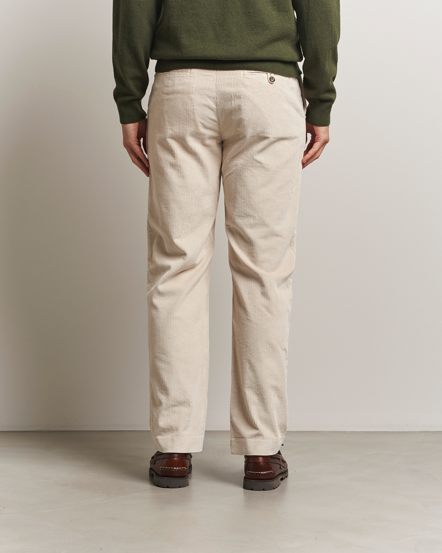 Men | Trousers | Gant | Straight Fit Corduroy Trousers Putty