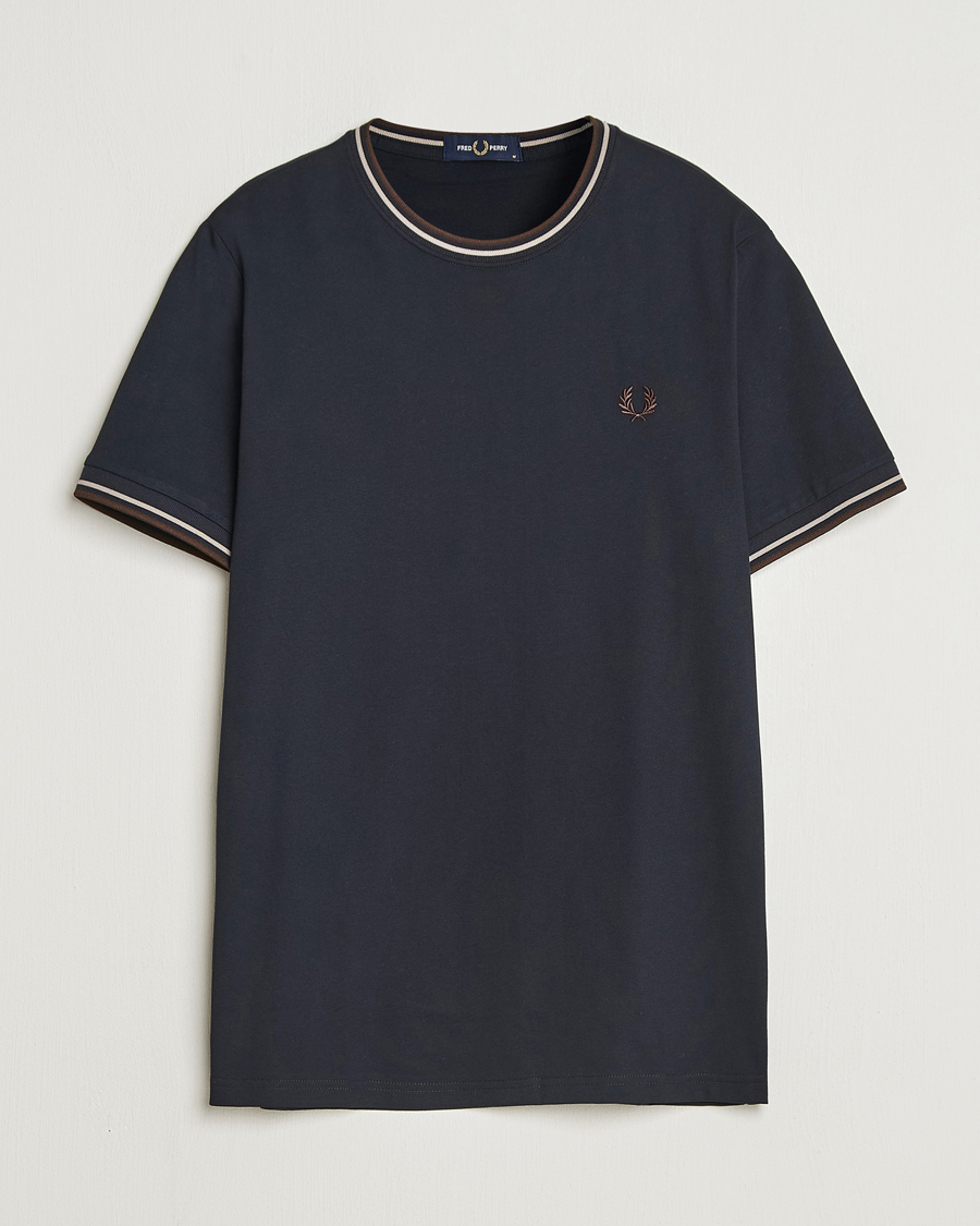 Men | T-Shirts | Fred Perry | Twin Tipped T-Shirt Navy