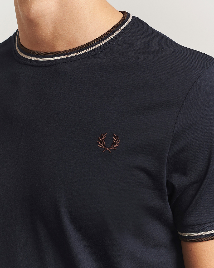 Men | T-Shirts | Fred Perry | Twin Tipped T-Shirt Navy