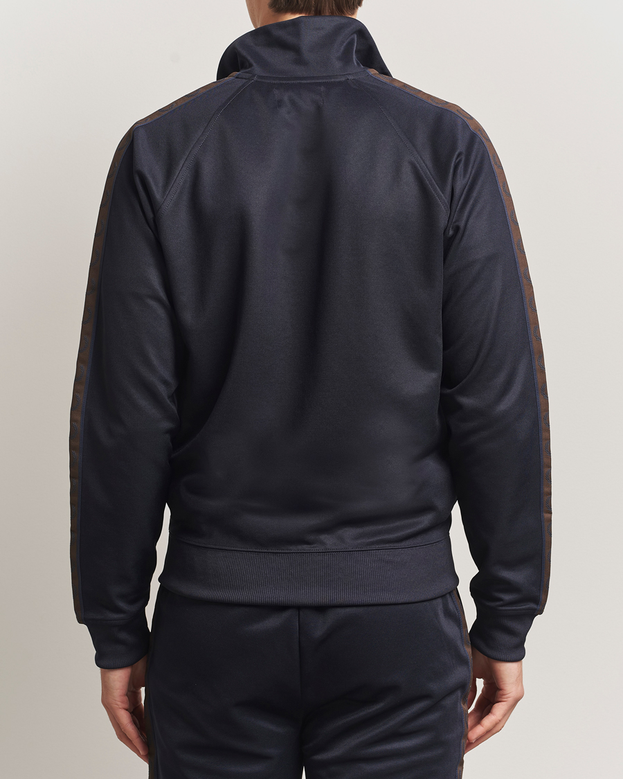 Men | Sweaters & Knitwear | Fred Perry | Taped Track Jacket Navy