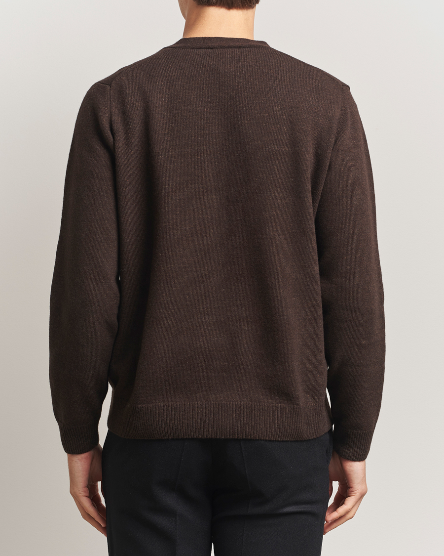 Men | Sweaters & Knitwear | Oscar Jacobson | Eduardo Wool Cardigan Brown