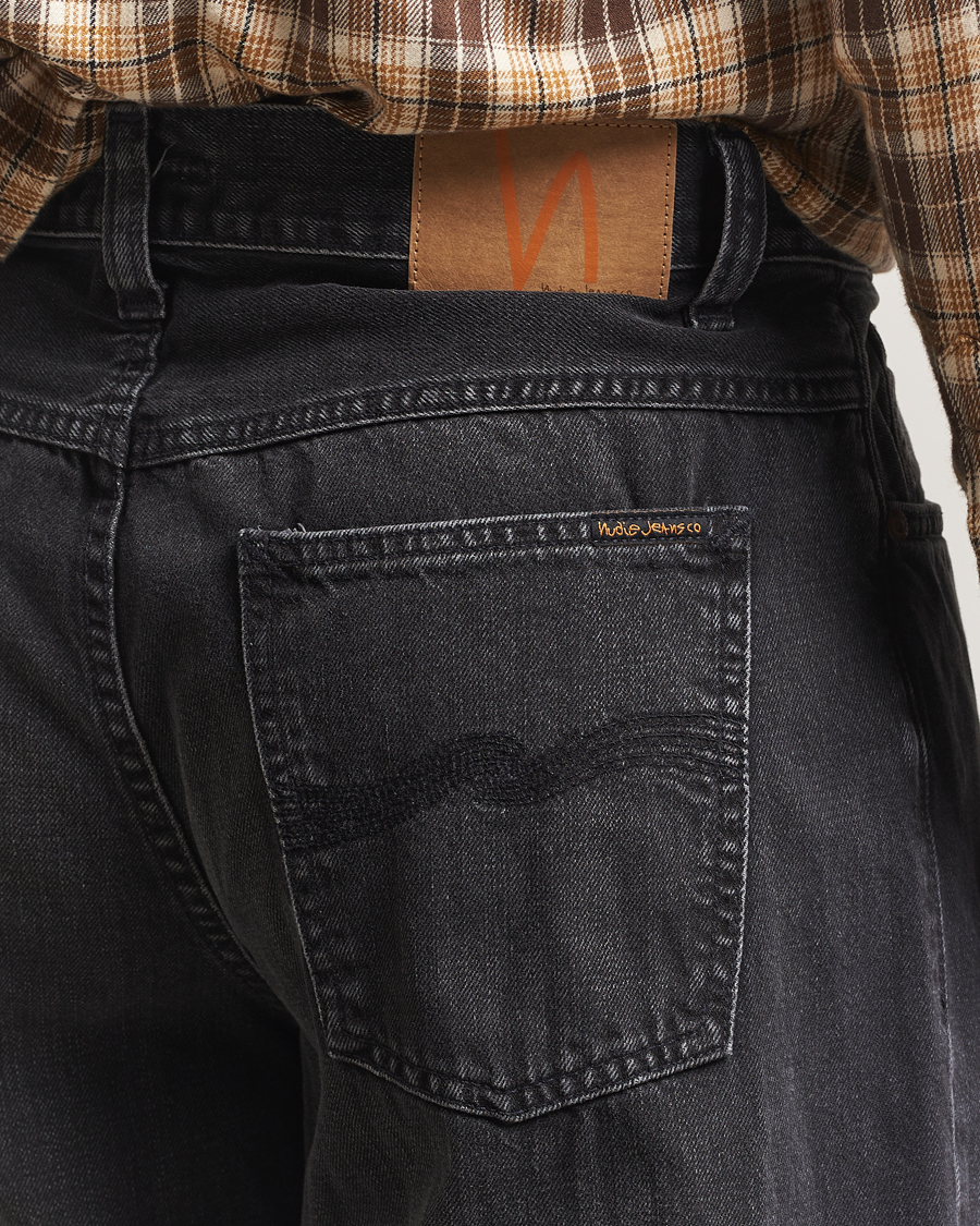 Men | Jeans | Nudie Jeans | Loud Larry Jeans Black Storm