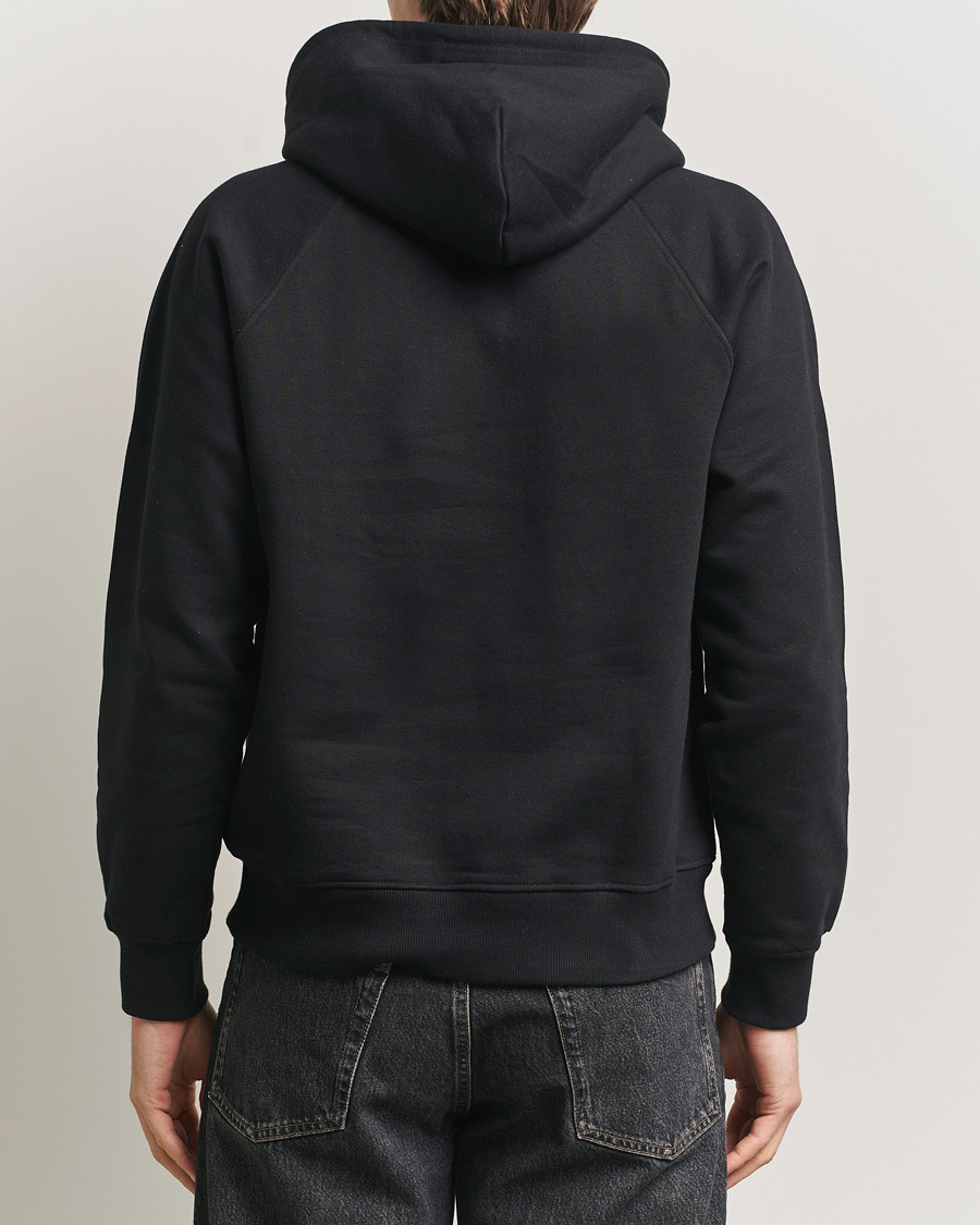 Men | Sweaters & Knitwear | Nudie Jeans | Gunde Logo Hoodie Black