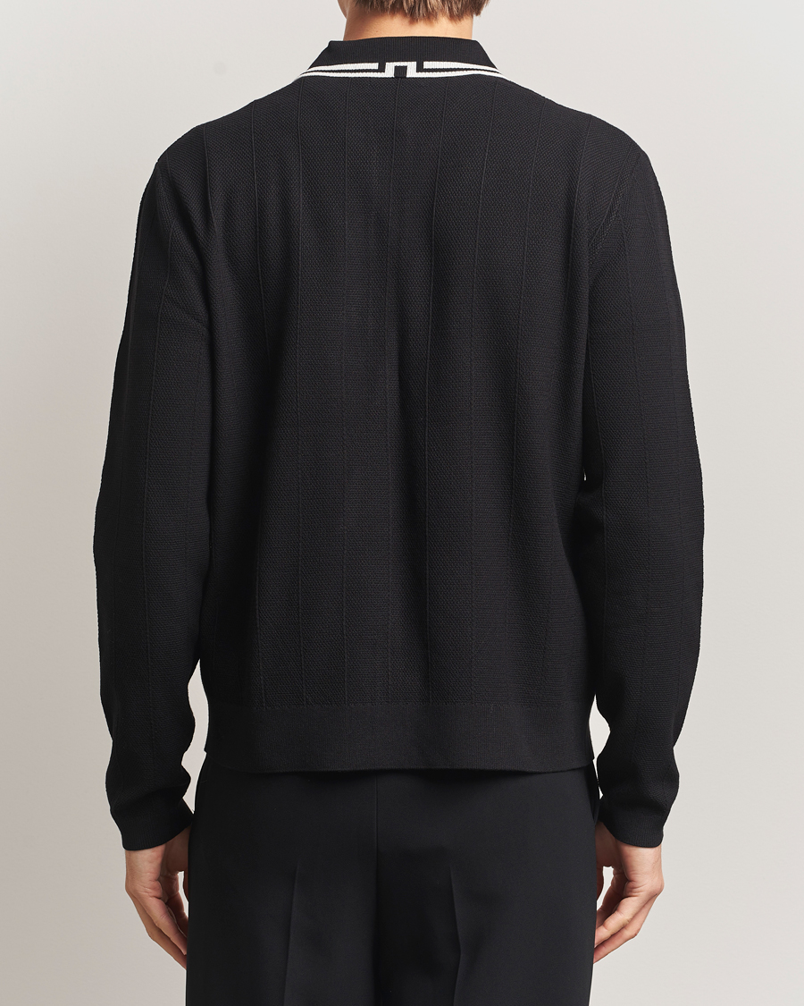 Men | Sweaters & Knitwear | J.Lindeberg | Willem Structured Cardigan Black