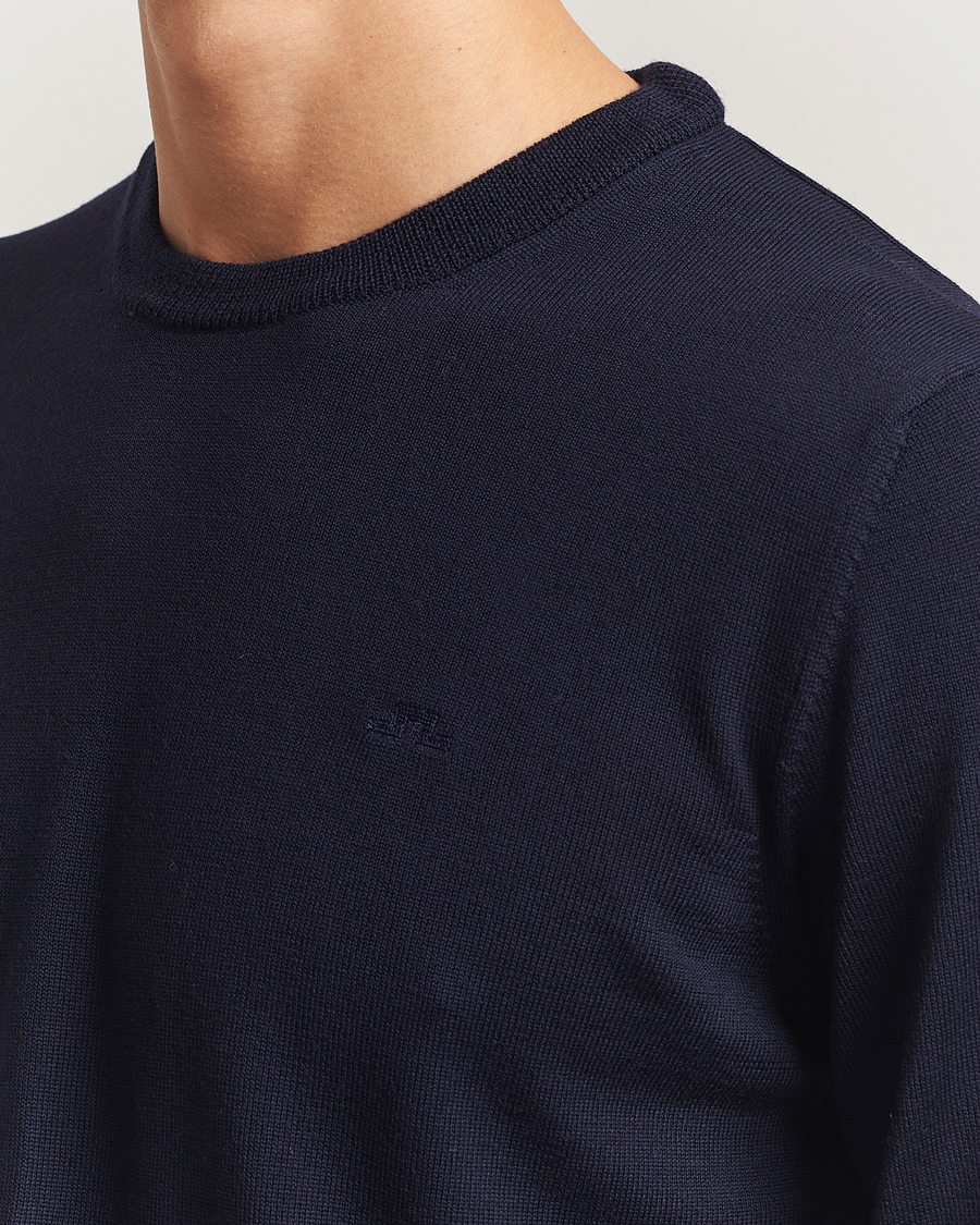 Men | Sweaters & Knitwear | J.Lindeberg | Keane Merino Crew Neck Navy