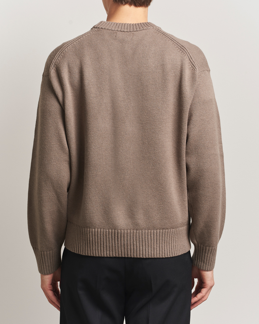 Men | Sweaters & Knitwear | J.Lindeberg | Eddy Wool/Cotton Knitted Sweater Brindle