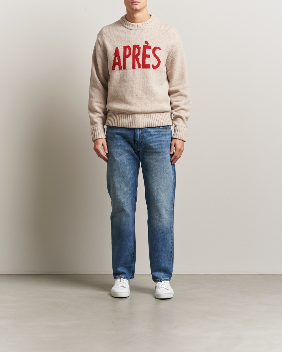 Men | Sweaters & Knitwear | J.Lindeberg | Fabian Graphic Knitted Sweater Moonbeam