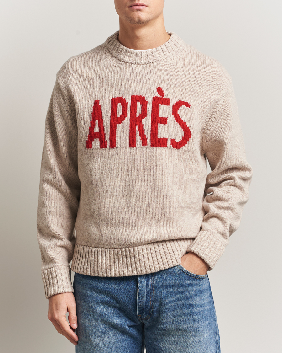 Men | Sweaters & Knitwear | J.Lindeberg | Fabian Graphic Knitted Sweater Moonbeam