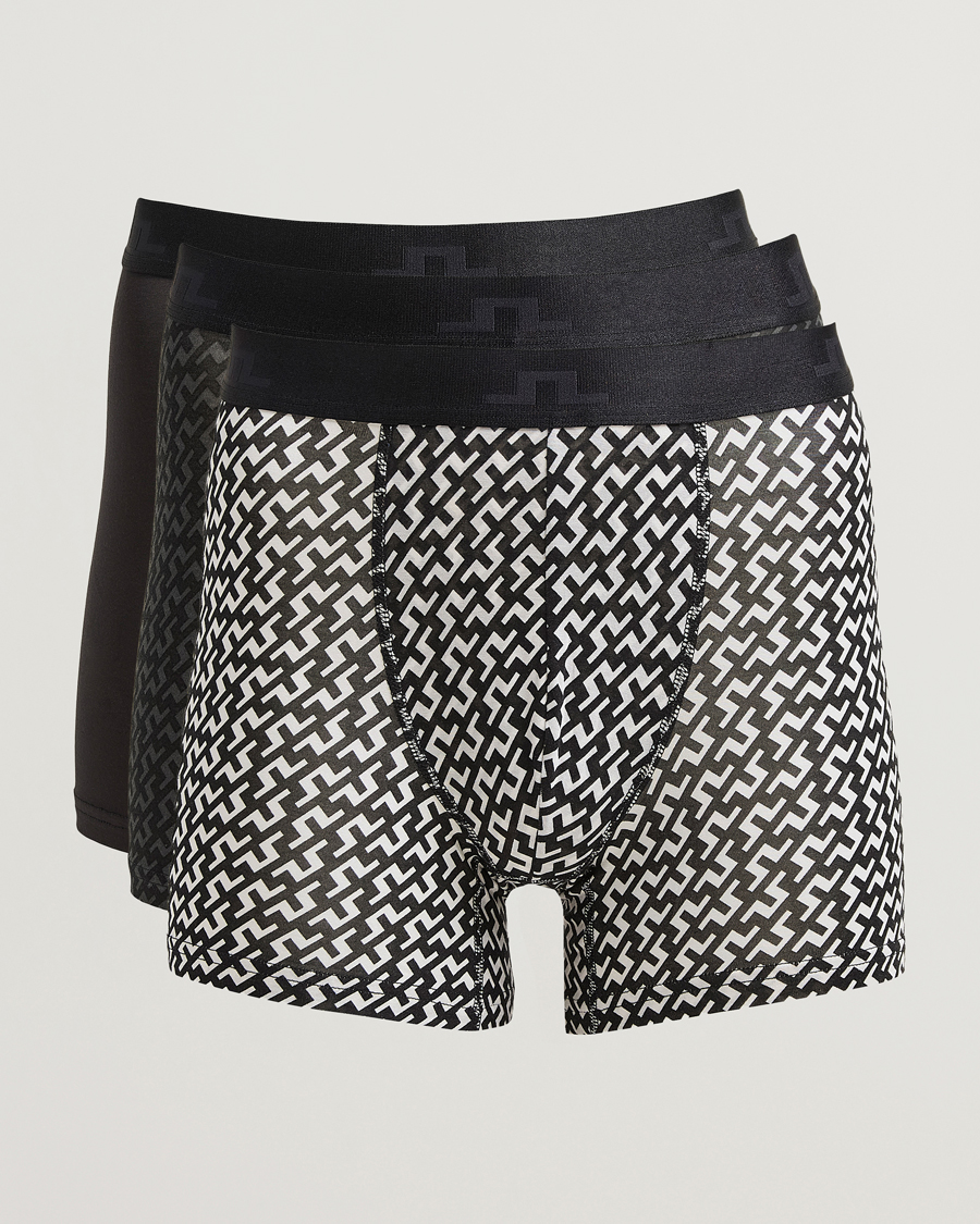 Men | Underwear & Socks | J.Lindeberg | Bridge Lyocell Boxer Black Multi
