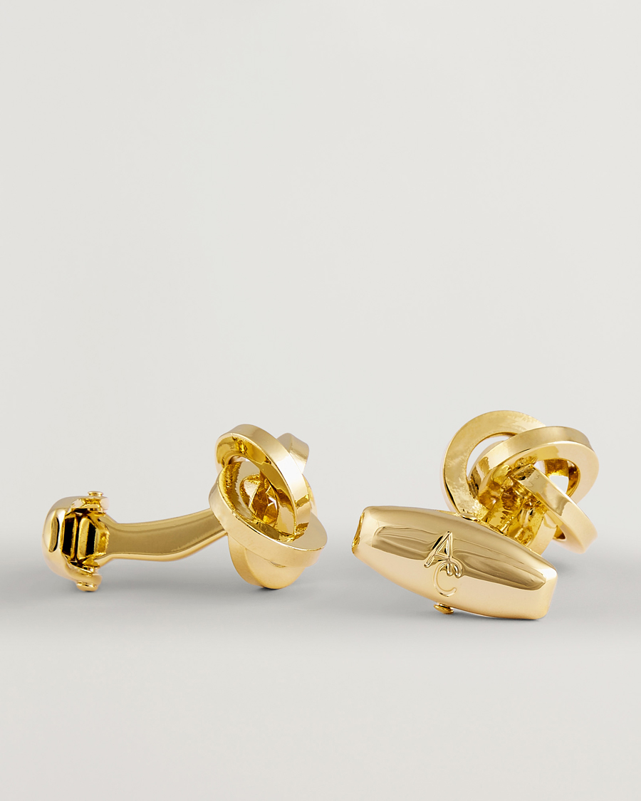 Men | Cufflinks | Amanda Christensen | Knot Cufflink Gold