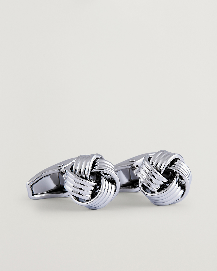 Men | Cufflinks | Amanda Christensen | Knot Cufflink Silver