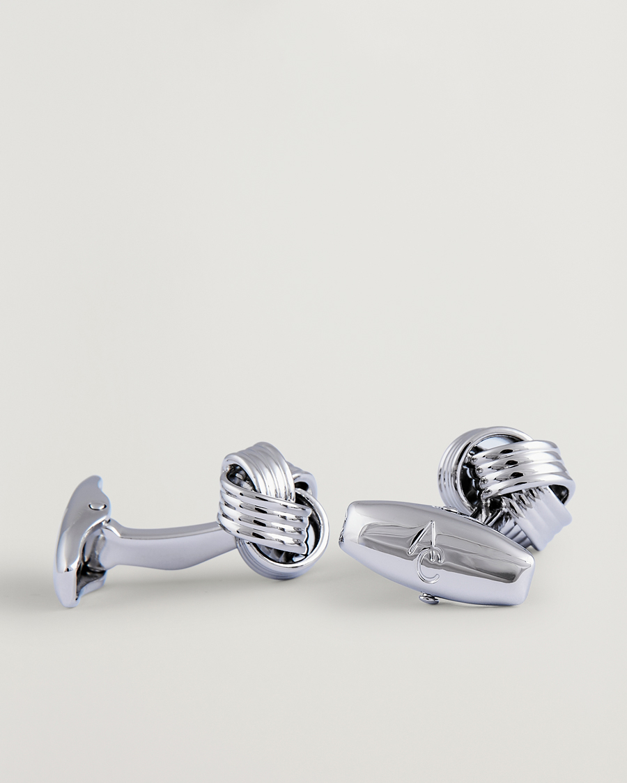 Men | Cufflinks | Amanda Christensen | Knot Cufflink Silver