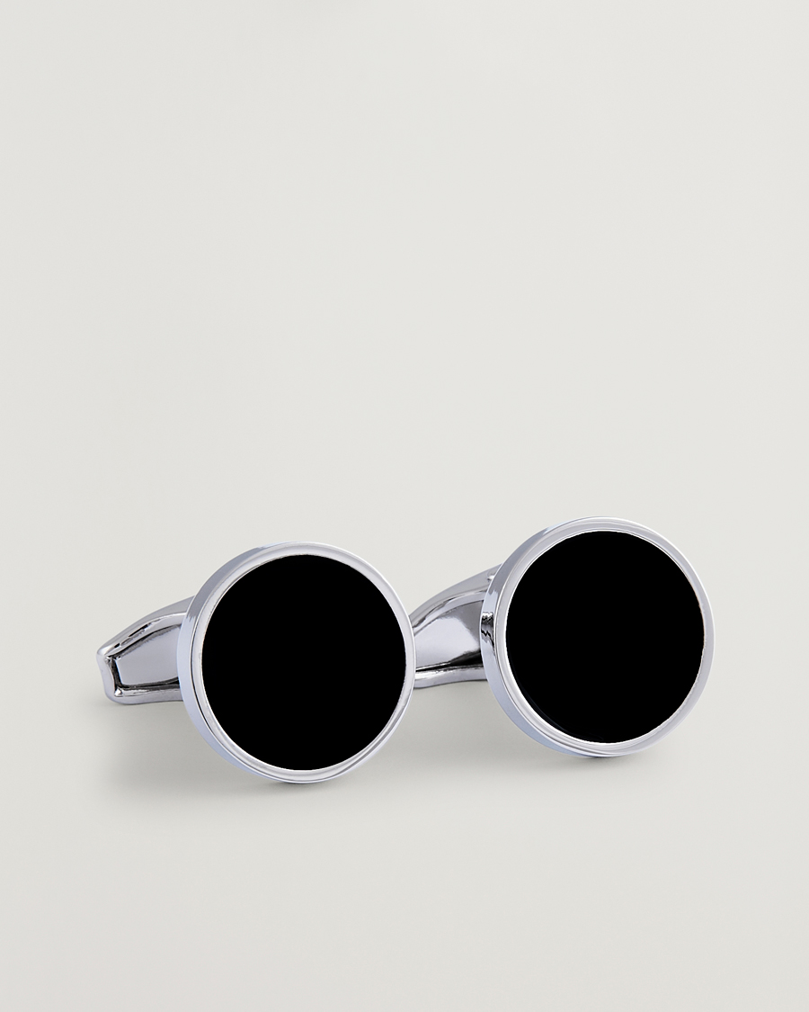 Men | Cufflinks | Amanda Christensen | Classic Cufflink Silver/Black