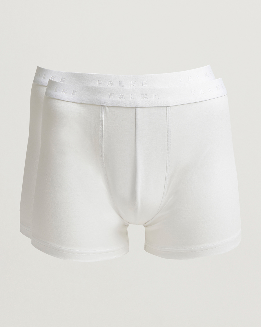 Men | Underwear & Socks | Falke | 2-Pack Cotton Boxer Briefs White