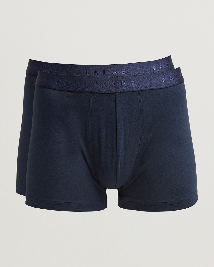 Men | Underwear & Socks | Falke | 2-Pack Cotton Boxer Briefs Midnight