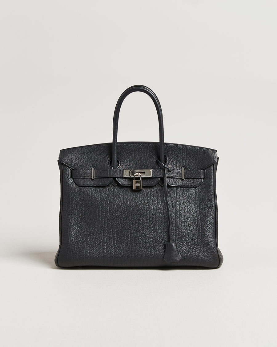 Men | Pre-Owned & Vintage Bags | Hermès Pre-Owned | Birkin 35 Fjord Leather Black