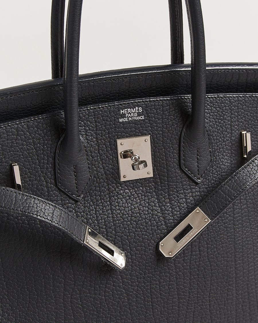 Men | Pre-Owned & Vintage Bags | Hermès Pre-Owned | Birkin 35 Fjord Leather Black