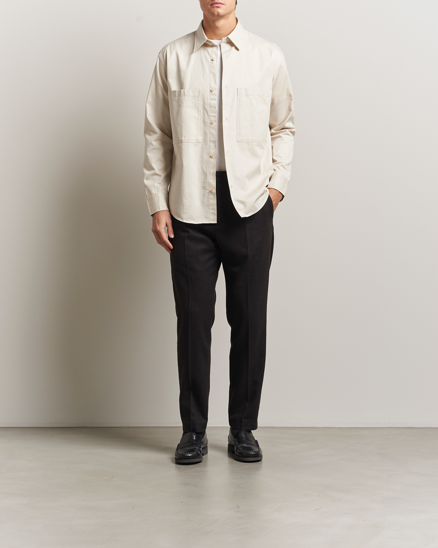Men | Shirts | NN07 | Freddy Tencel Workwear Shirt Ivory