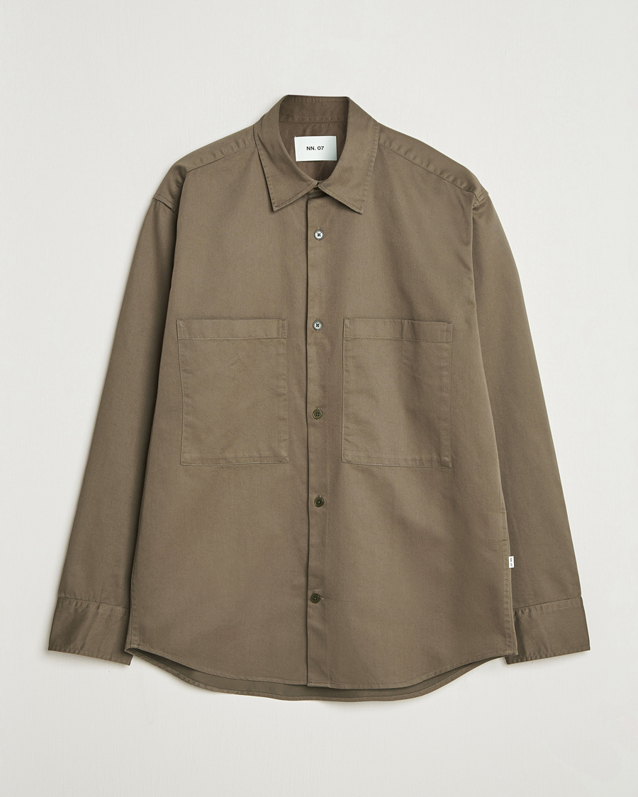 Men | Shirts | NN07 | Freddy Tencel Workwear Shirt Mable Husk