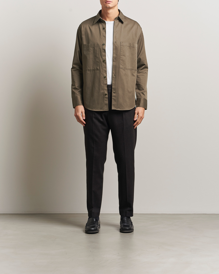 Men | Shirts | NN07 | Freddy Tencel Workwear Shirt Mable Husk