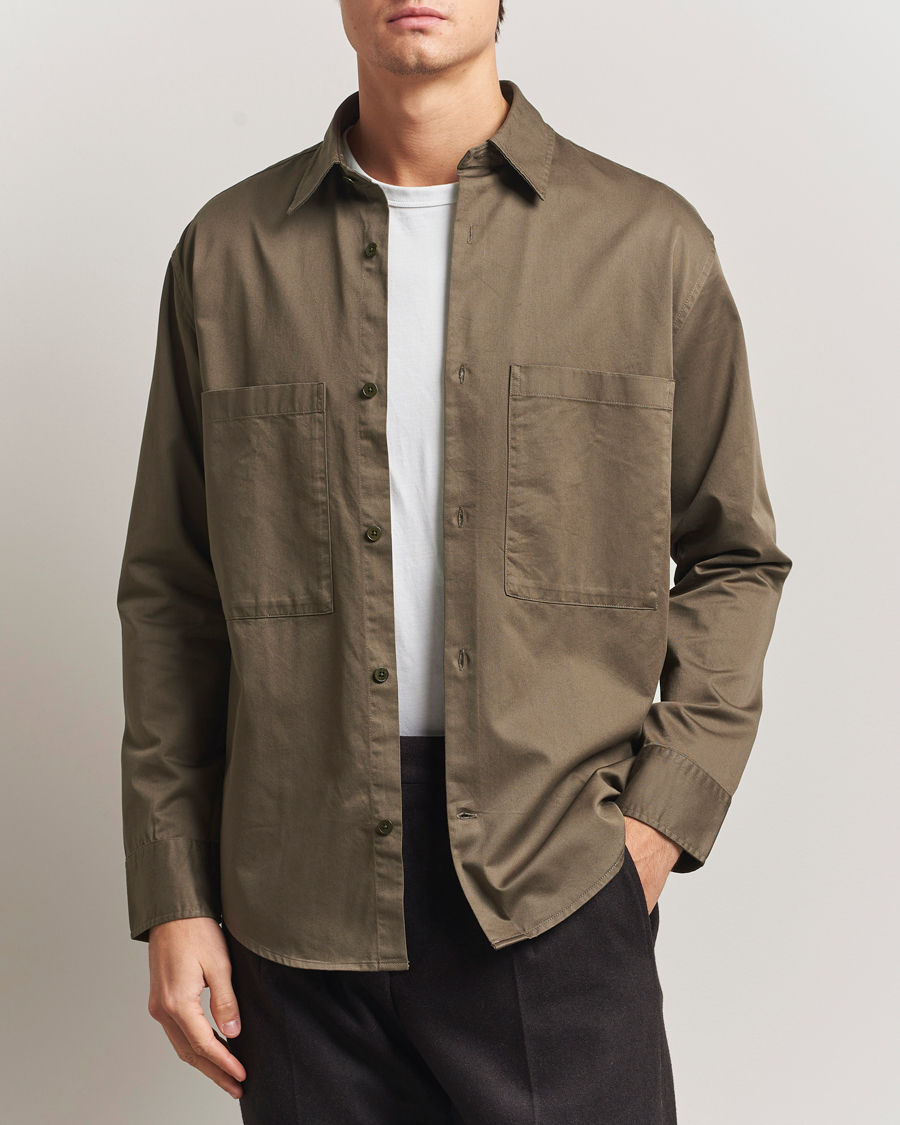 Men | Shirts | NN07 | Freddy Tencel Workwear Shirt Mable Husk
