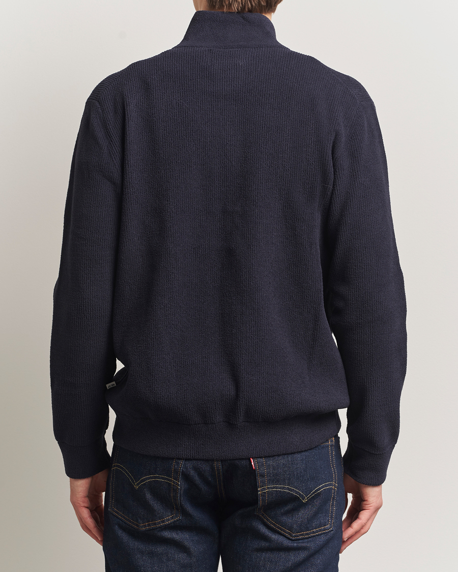 Men | Sweaters & Knitwear | NN07 | Danny Rib Knitted Full Zip Navy Blue