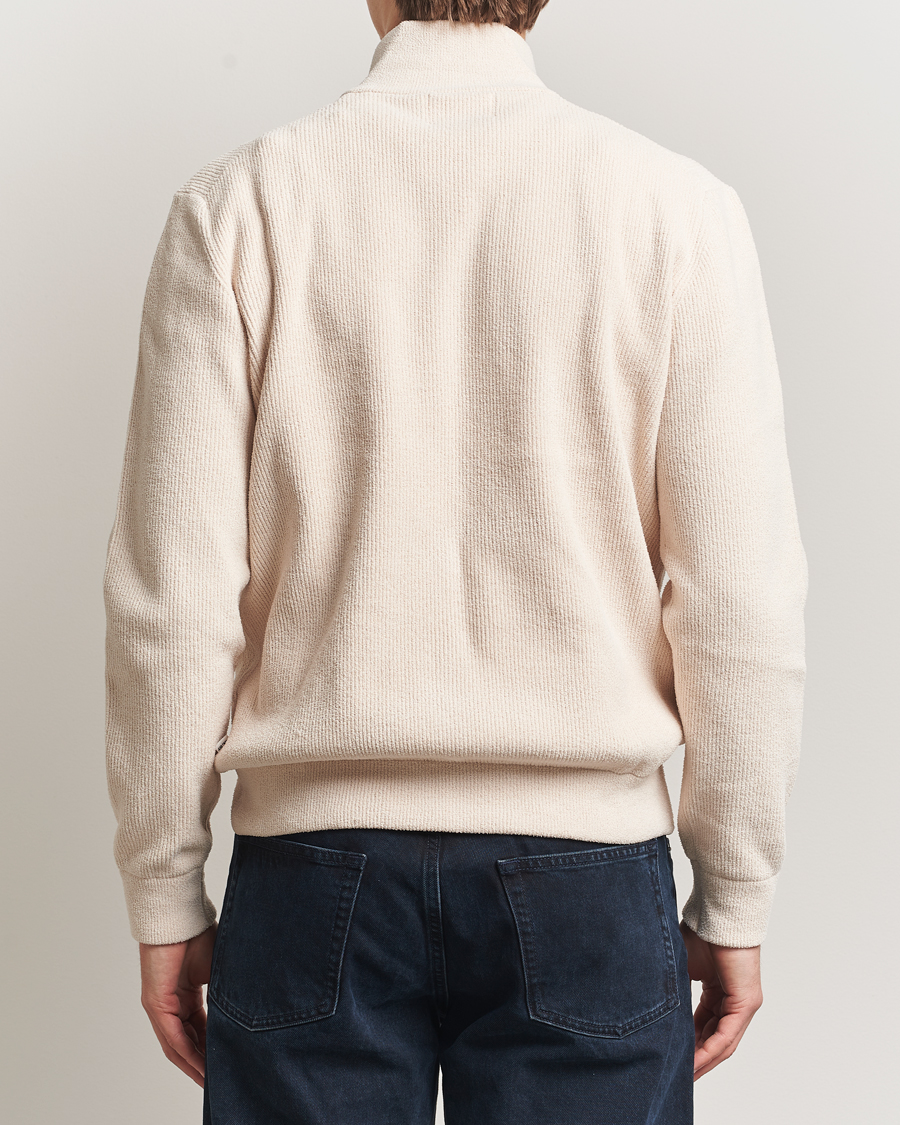 Men | Sweaters & Knitwear | NN07 | Danny Rib Knitted Half Zip Ivory