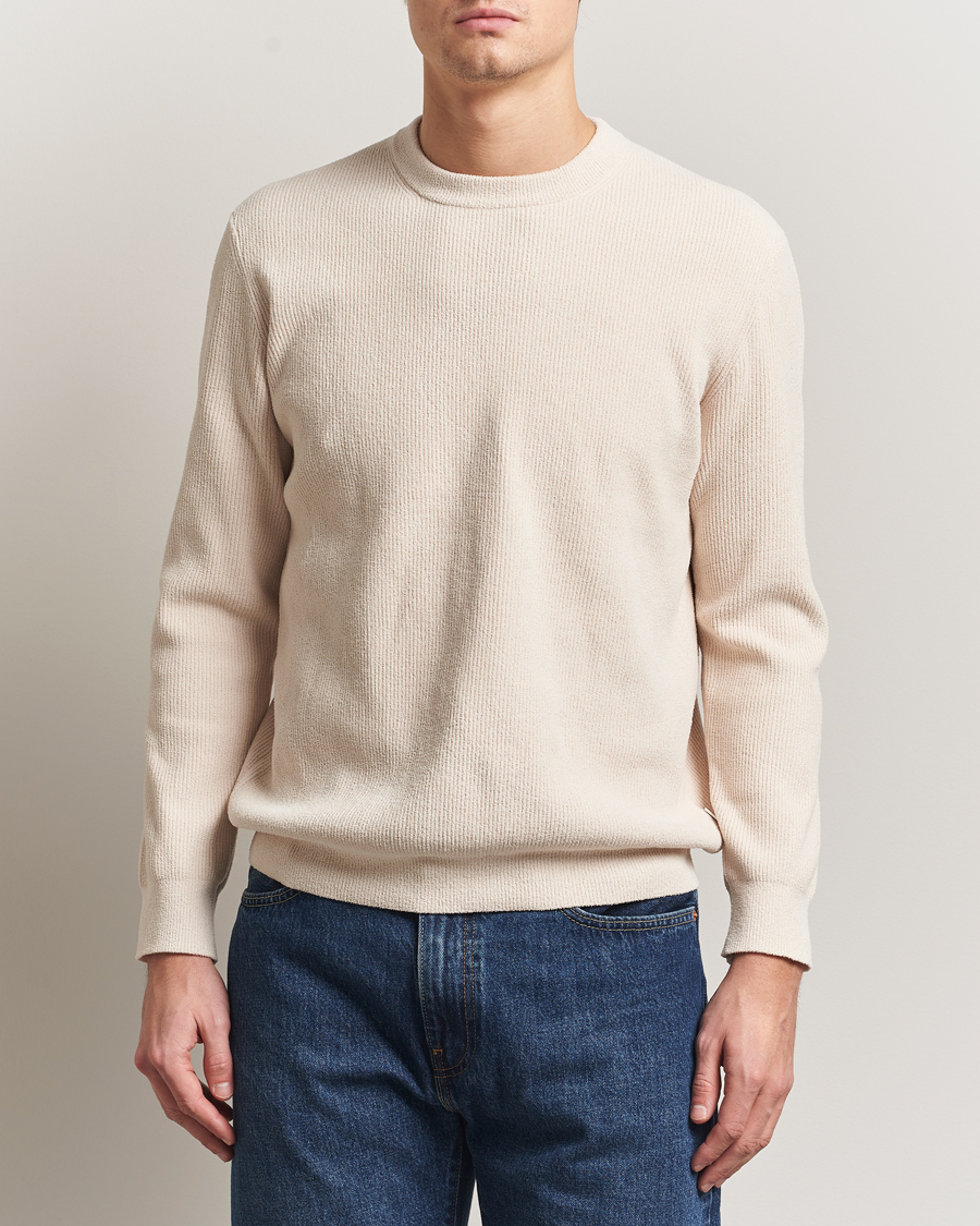 Men | Sweaters & Knitwear | NN07 | Danny Rib Knitted Crew Neck Ivory