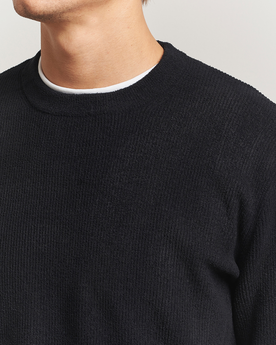 Men | Sweaters & Knitwear | NN07 | Danny Rib Knitted Crew Neck Black