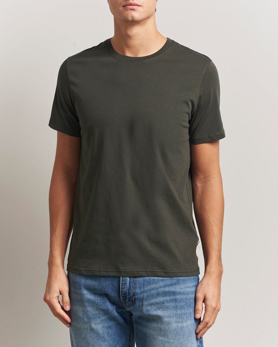 Men | T-Shirts | NN07 | Percy Crew Neck T-Shirt Dark Army