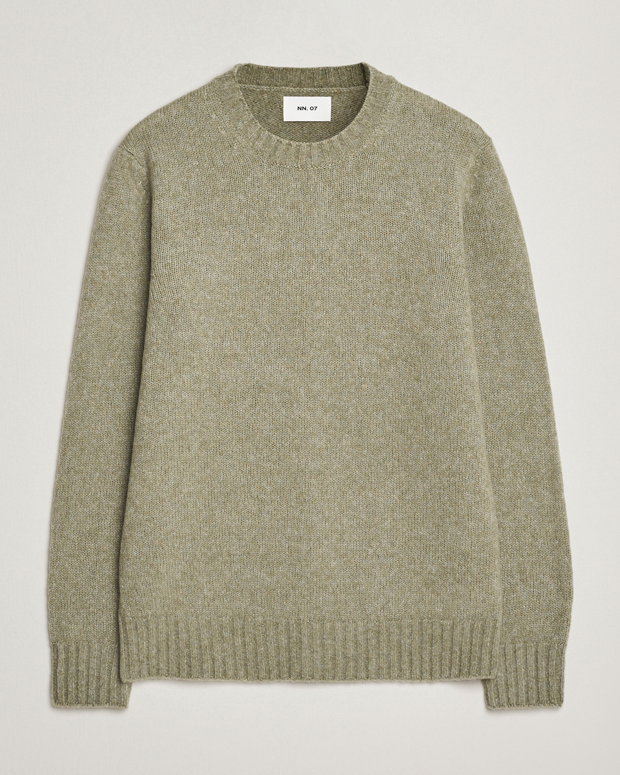 Men | Sweaters & Knitwear | NN07 | Lee Wool Knitted Sweater Valley Green