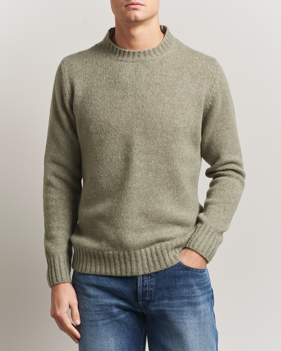 Men | Sweaters & Knitwear | NN07 | Lee Wool Knitted Sweater Valley Green