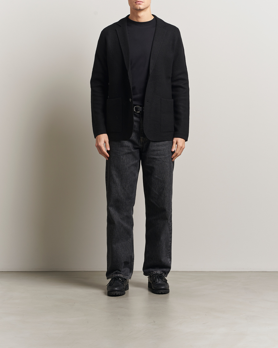 NN07 Lucas Boiled Wool Blazer Black at CareOfCarl.com