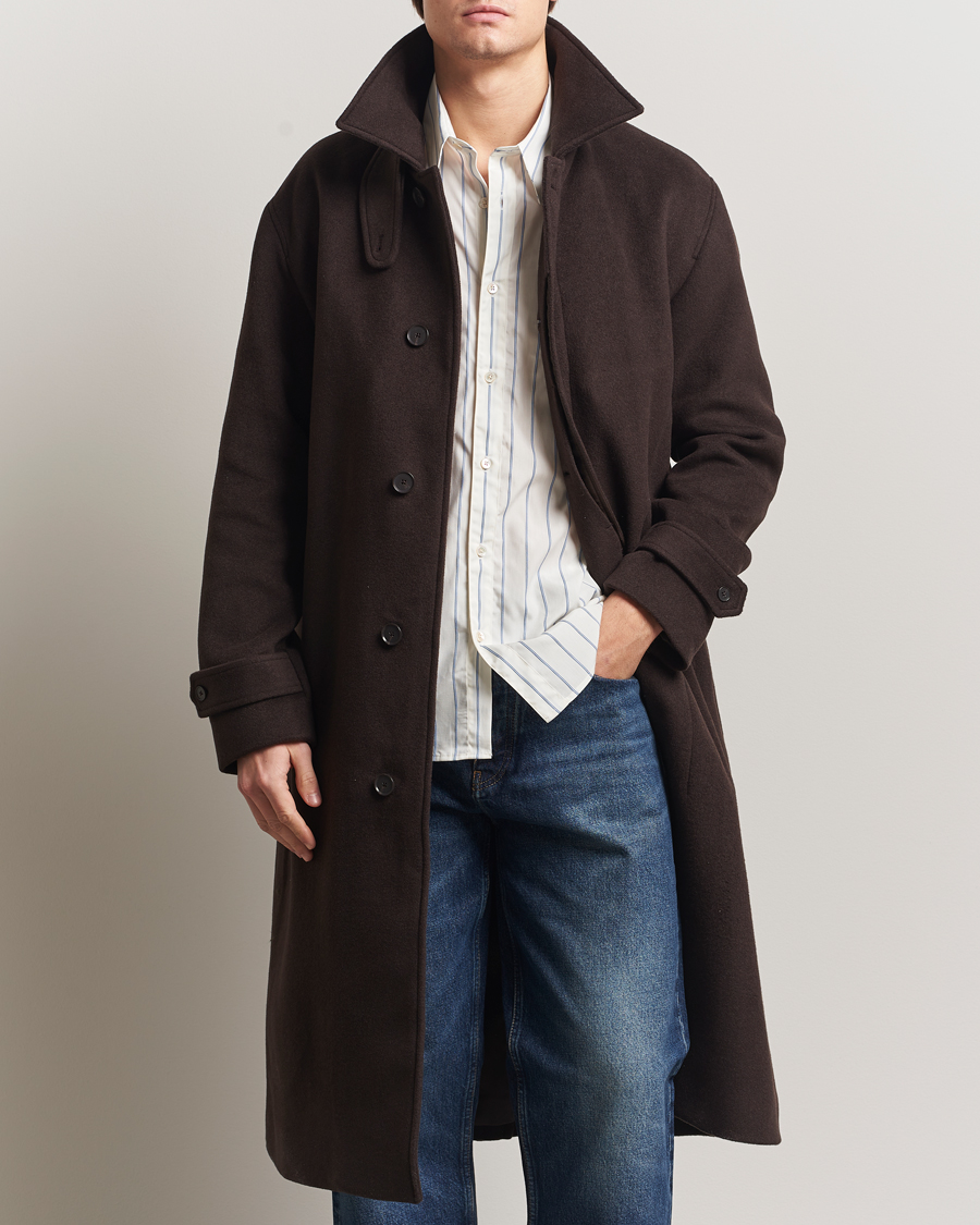 NN07 Gibson Wool Coat Demitasse Brown at CareOfCarl.com