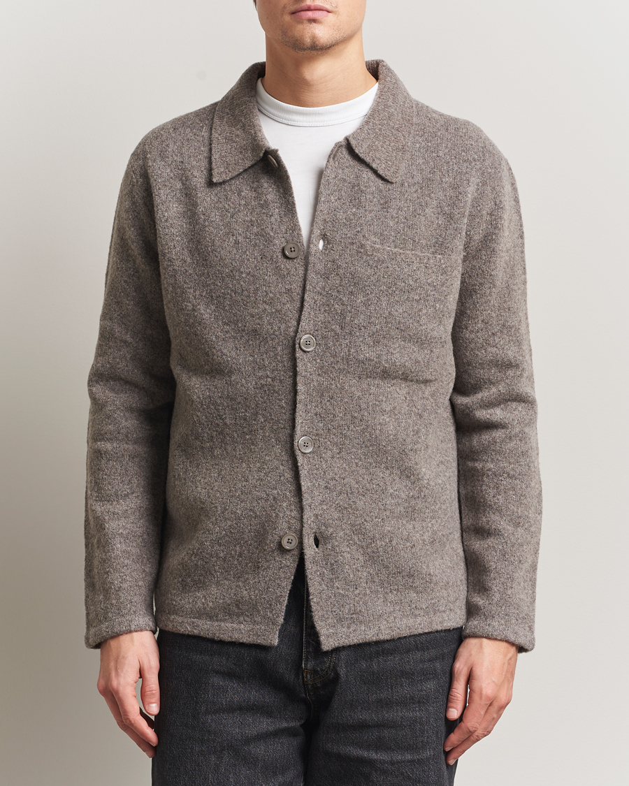 Men | Sweaters & Knitwear | NN07 | Jonas Wool Cardigan Mable Husk