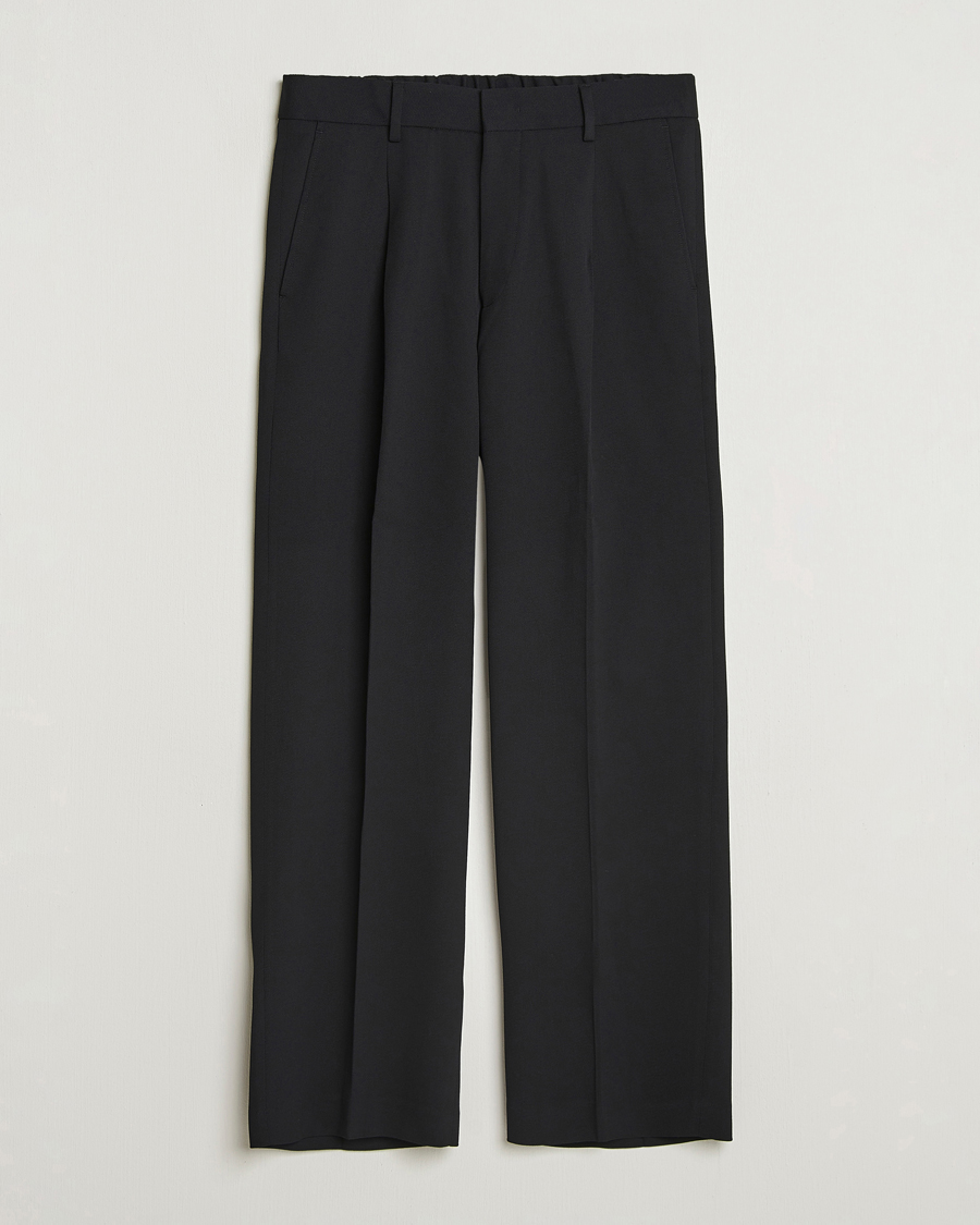 Men | Trousers | NN07 | Kay Relaxed Fit Wool/Tencel Trousers Black