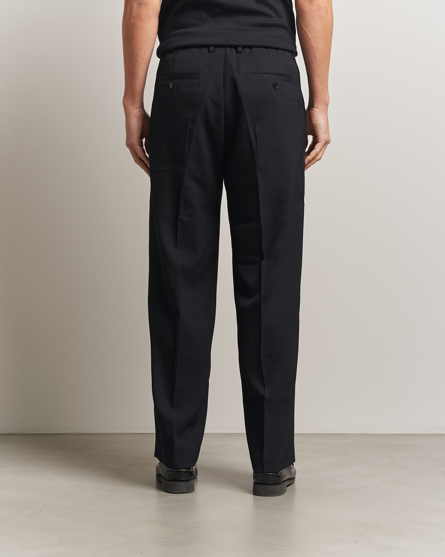 Men | Trousers | NN07 | Kay Relaxed Fit Wool/Tencel Trousers Black