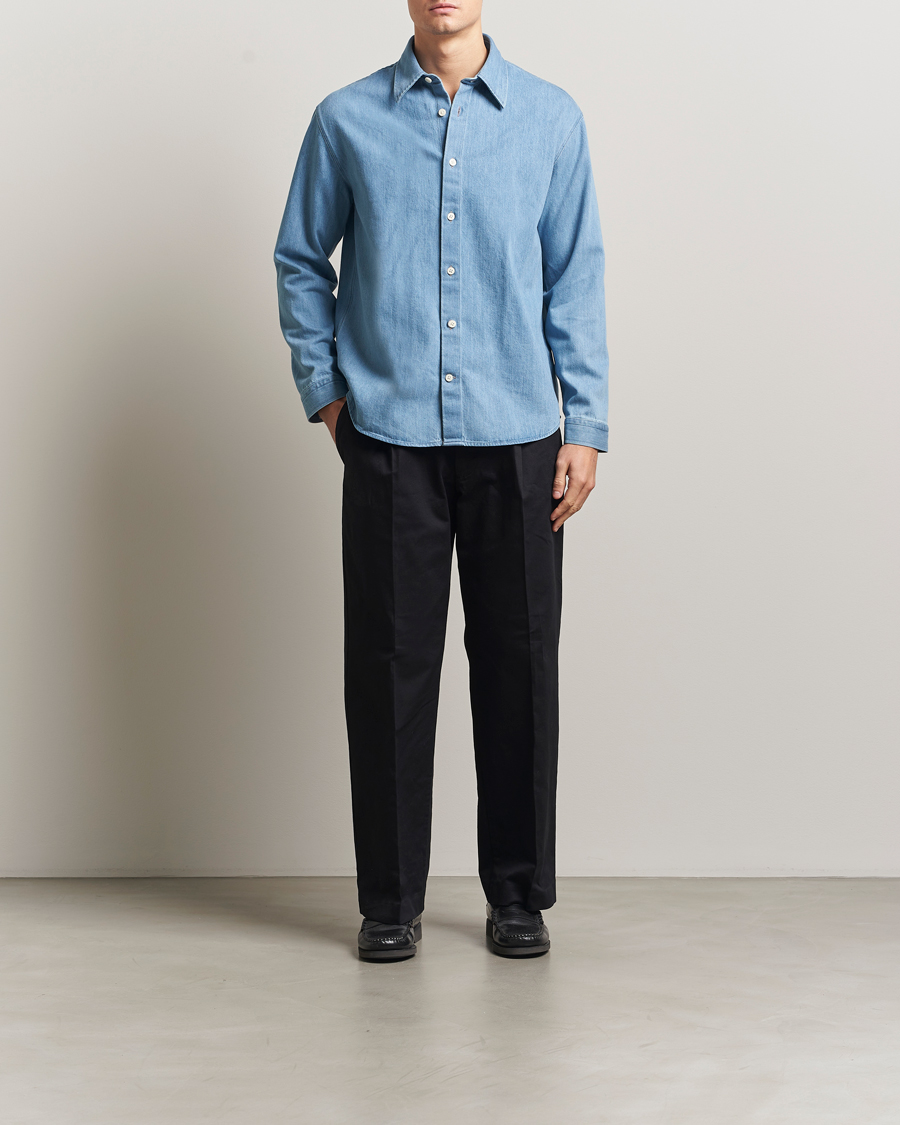 NN07 Kay Relaxed Fit Pleated Trousers Black at CareOfCarl.com