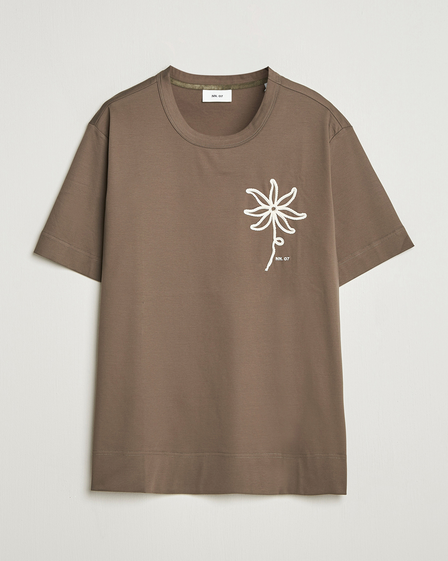 Men | T-Shirts | NN07 | Pedro Embroidered T-Shirt Mable Husk