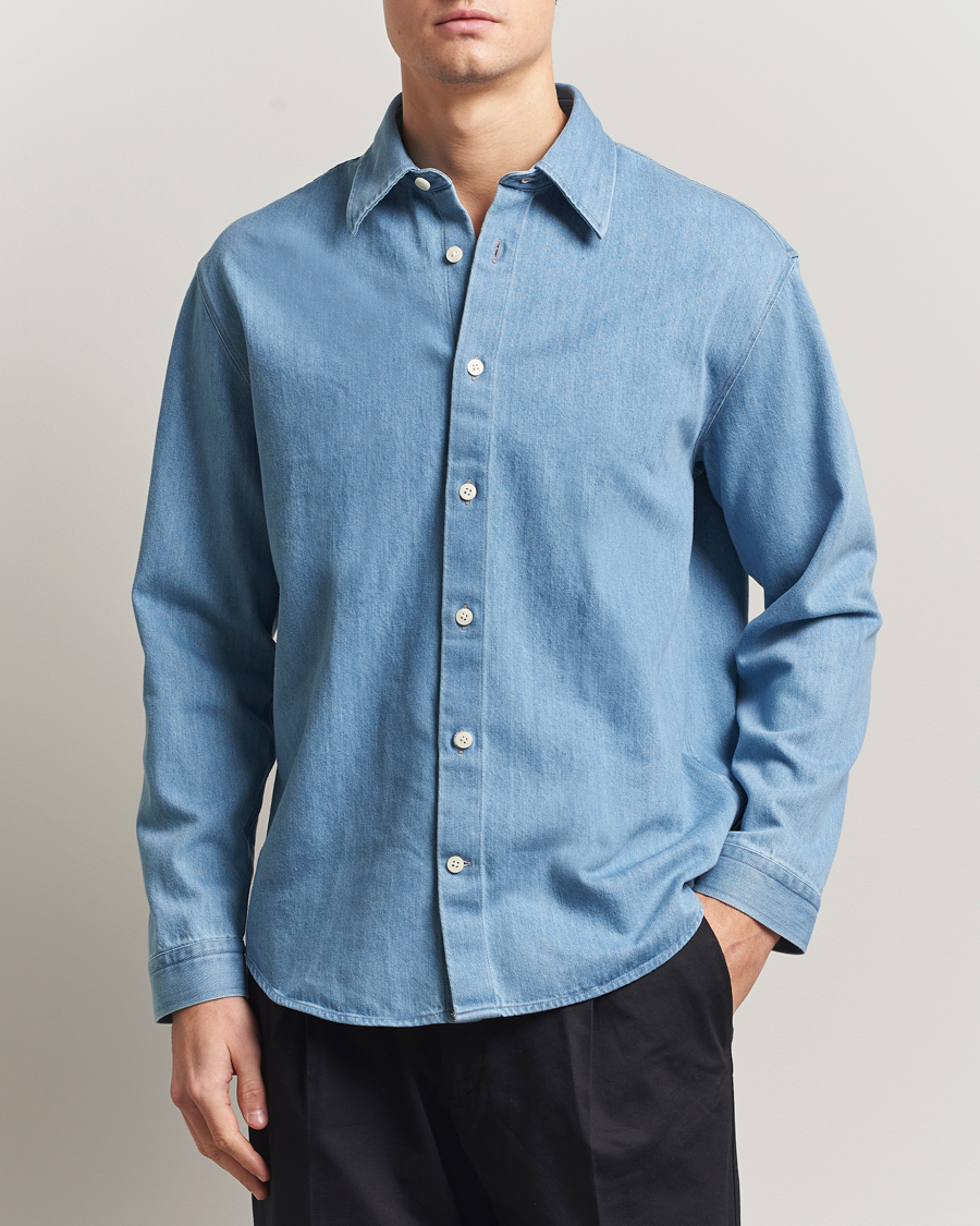 Men | Shirts | NN07 | Casper Denim Overshirt Blue
