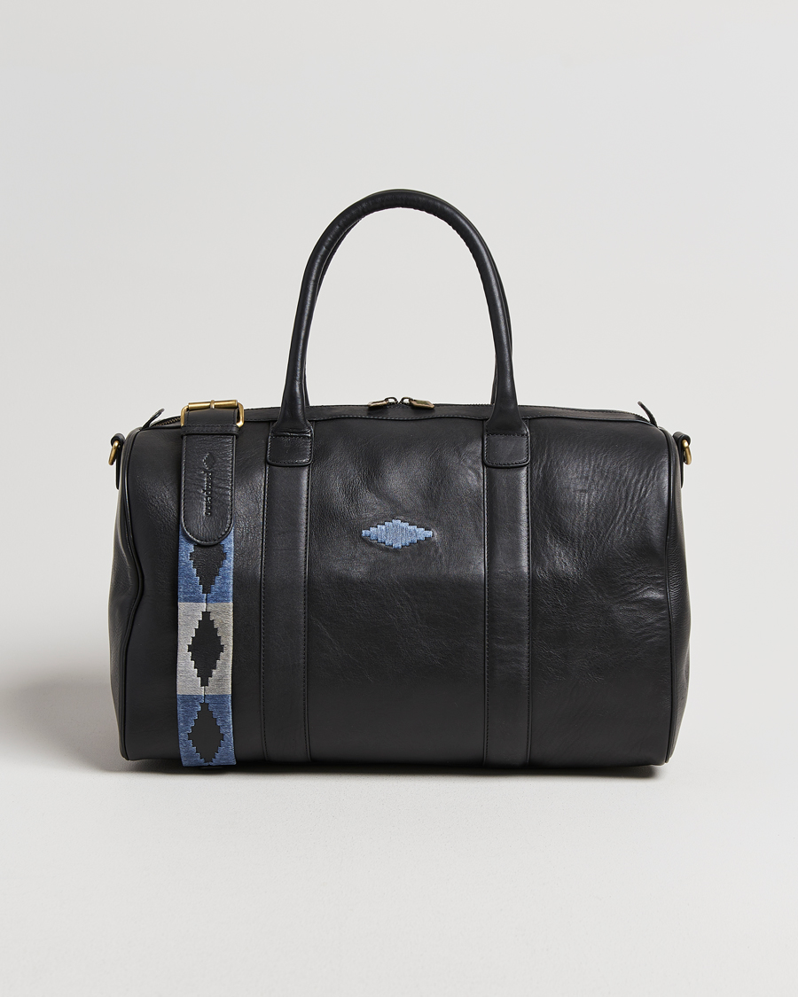 Men | Bags | Pampeano | Varon Small Leather Weekend Bag Black