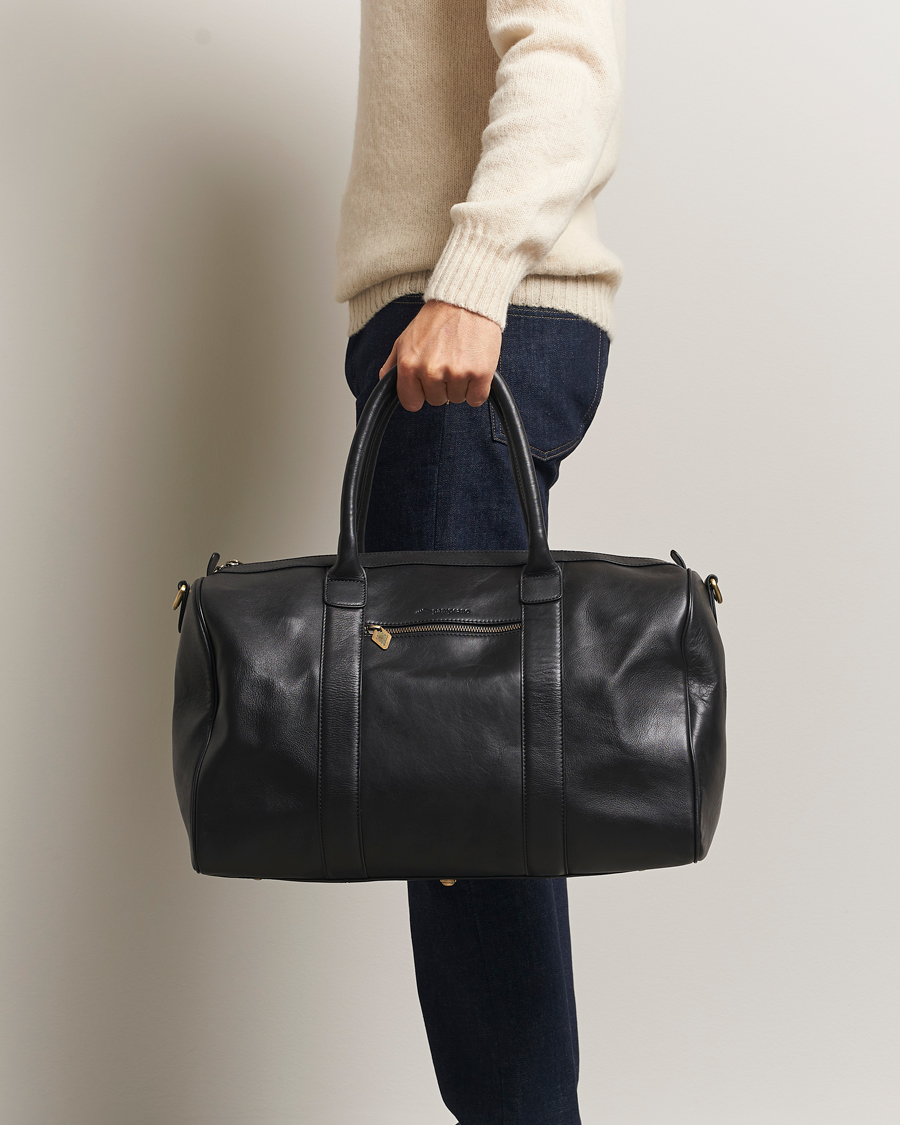Men | Bags | Pampeano | Varon Small Leather Weekend Bag Black