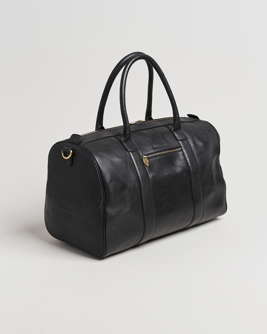 Men | Bags | Pampeano | Varon Small Leather Weekend Bag Black