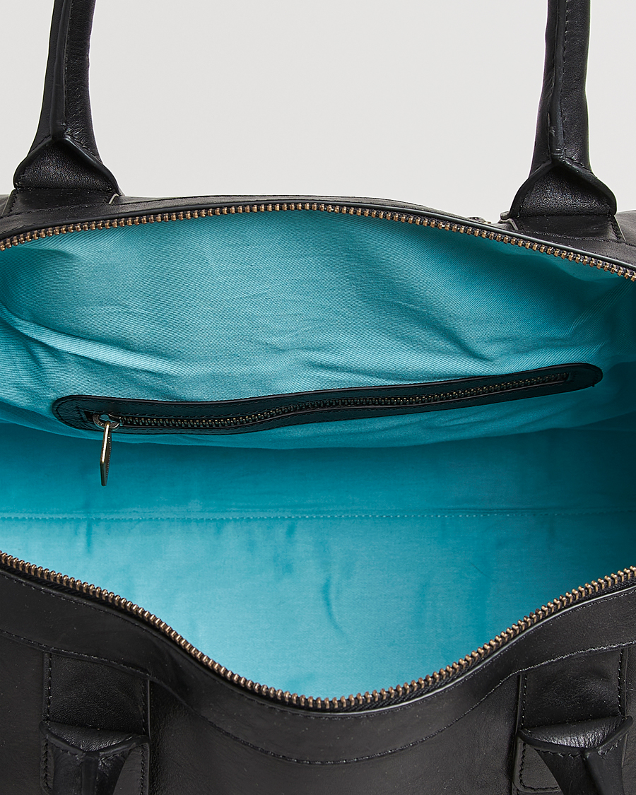 Men | Bags | Pampeano | Varon Small Leather Weekend Bag Black