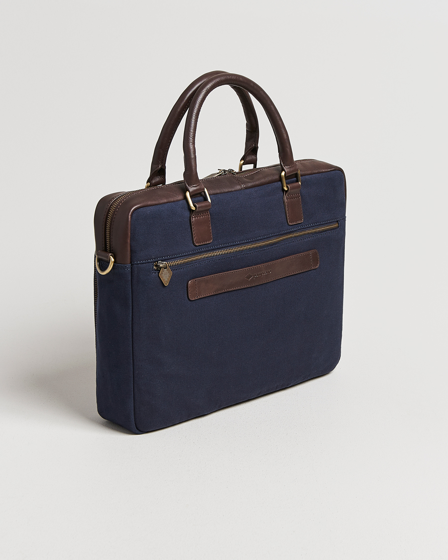 Men | Bags | Pampeano | Mensajero Canvas Briefcase Navy
