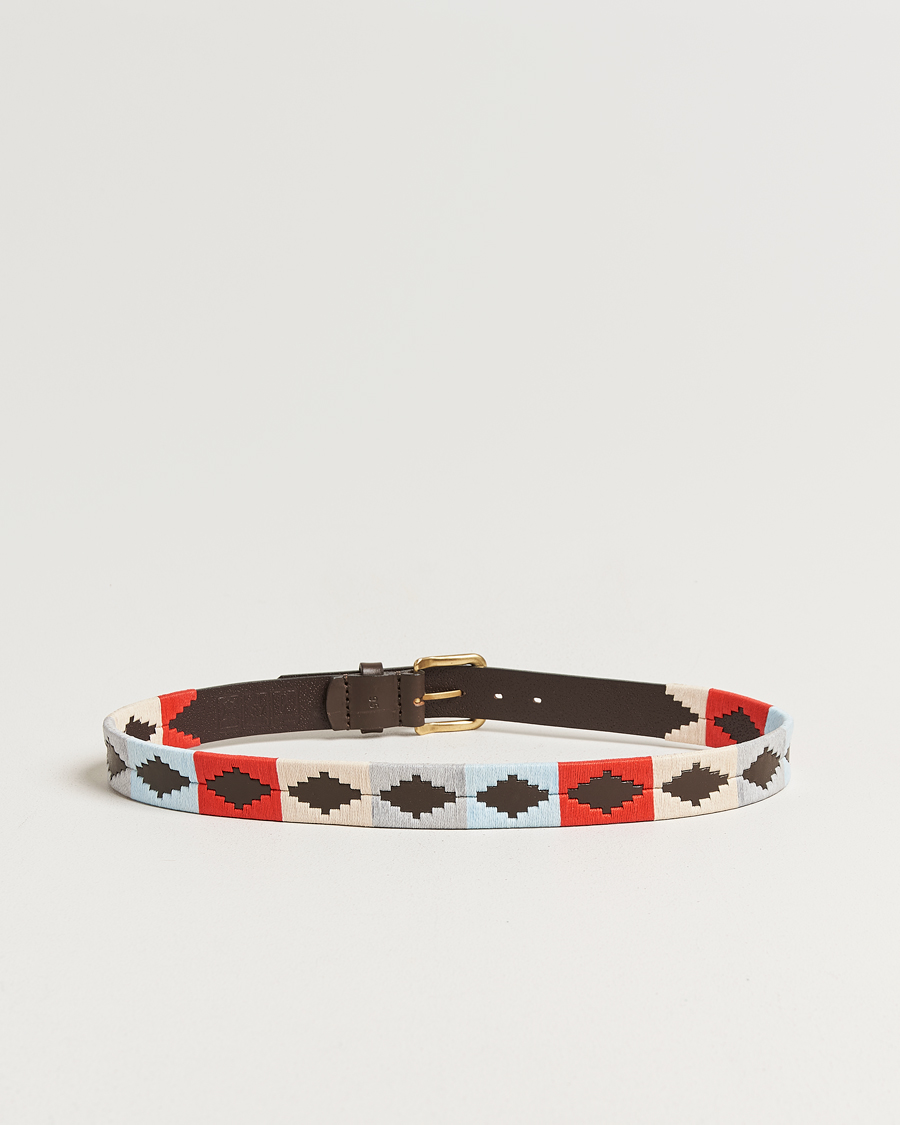 Men | Belts | Pampeano | Brisa Hand Stitched Classic Leather Belt 3,5cm Multi