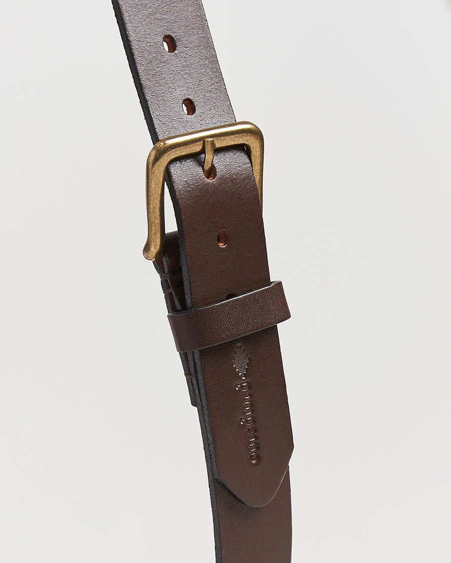 Men | Belts | Pampeano | Otono Hand Stitched Classic Leather Belt 3,5cm Brown
